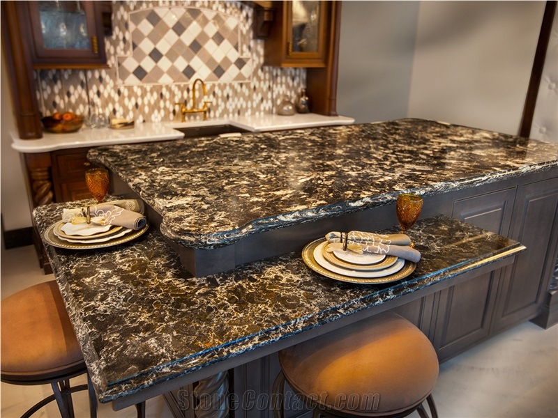 High-End Quartz Stone Bar Countertop Armitage Stone