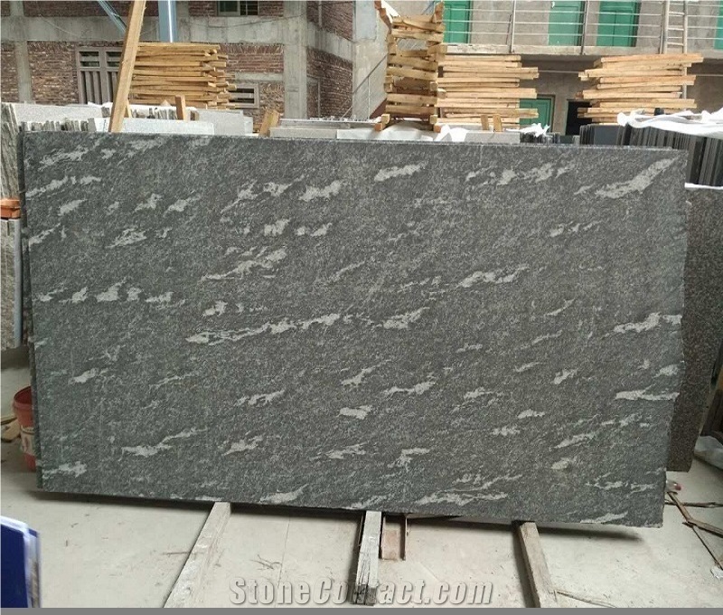 Snow Grey Granite Natural Stone Slab, China Grey Granite