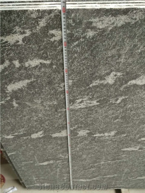 Snow Grey Granite Natural Stone Slab, China Grey Granite