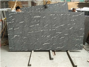 Snow Grey Granite Natural Stone Slab, China Grey Granite