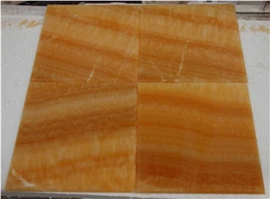 Yellow Honey Onyx Tiles Slabs for Countertop Decoration