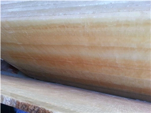 Yellow Honey Onyx Tiles Slabs for Countertop Decoration