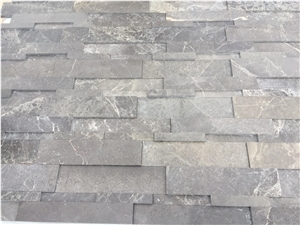 Grey Dark Marble Wall Panel, Fume Marble Ledgestone Panel