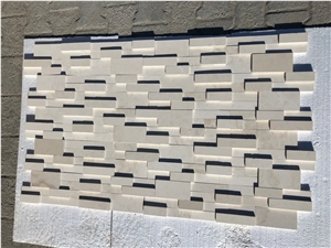Limestone Honed Cubic Ledgestone Panel