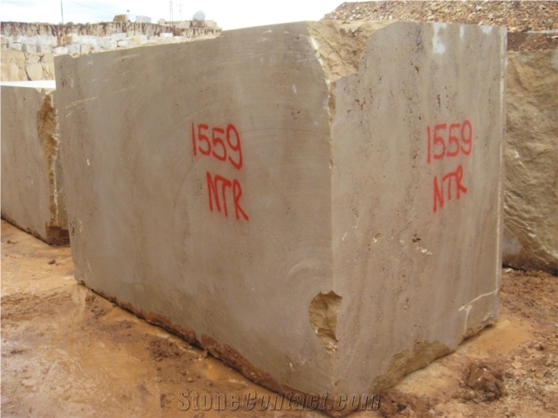 Noce Travertine Block, Turkey Brown Travertine