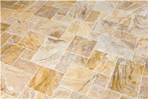 Scabas Travertine Tiles & Slabs, Multicolor Travertine for Floor Tiles