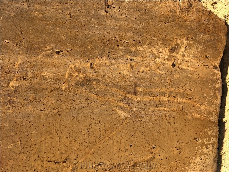 Yellow Travertine Block