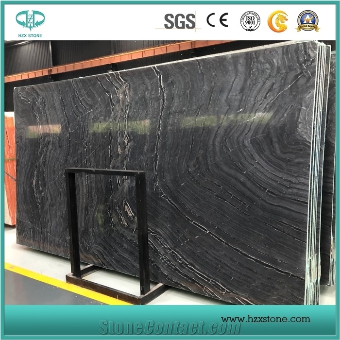 Ancient Wood Marble/ Black Wood Vein Marble Slabs for Sale