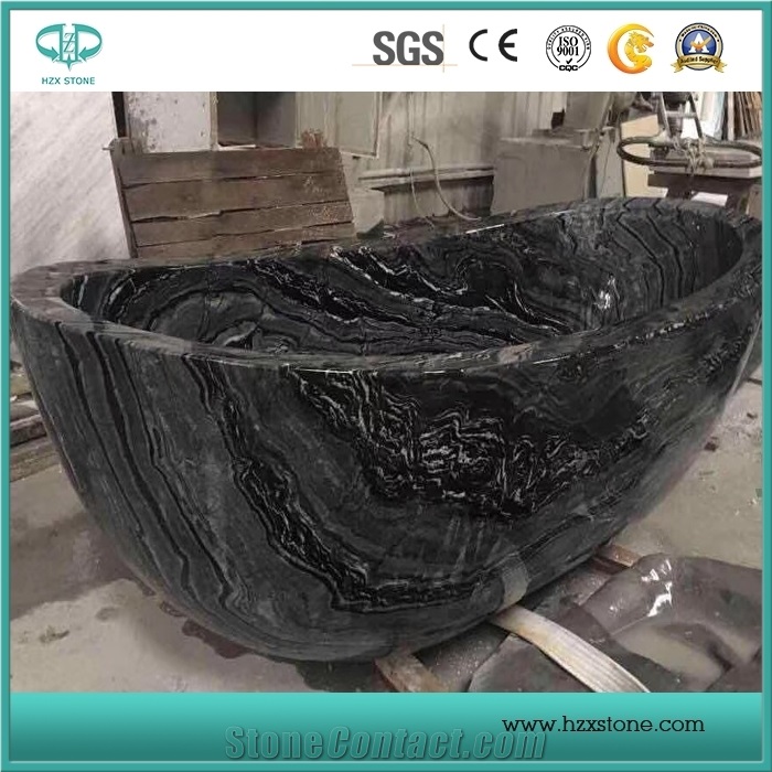 Ancient Wood Marble/ Black Wood Vein Marble Slabs for Sale