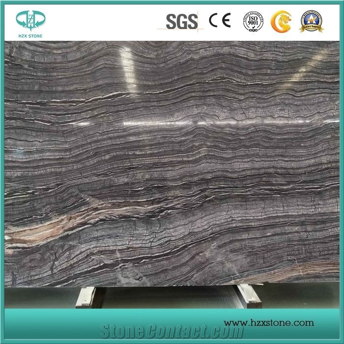 Ancient Wood Marble/ Black Wood Vein Marble Slabs for Sale