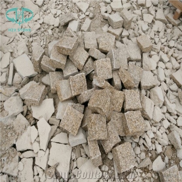 G682 Granite G682 Granite Cube Stone Rustic Yellow Pavers Yellow