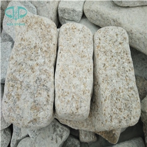 G682 Rust Sesame Granite Cube Stone Paver,Beige Granite Cobble