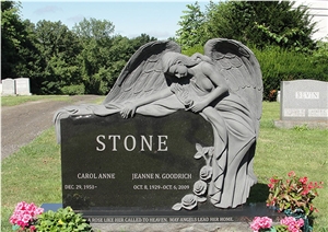 Custom Design Tombstone Absolute Black Angle Tombstones