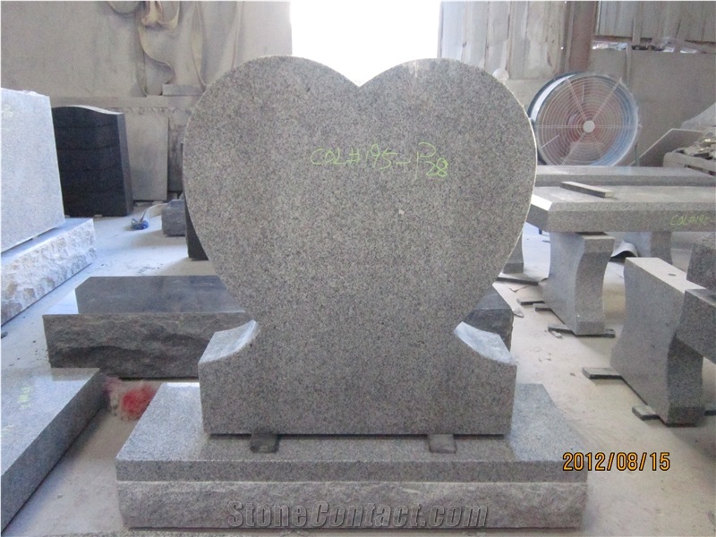 Grey Granite Tombstone Upright G603 Headstone