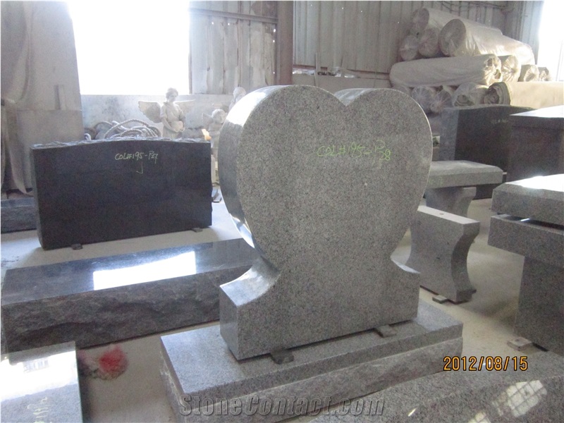 Grey Granite Tombstone Upright G603 Headstone