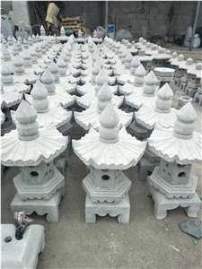 White Granite Japanese Lanterns for Garden Decoration