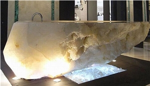White Onyx Bathtubs,Natural Stone Bathtub Design for Interior Decor