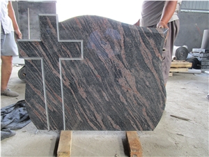 China Cheap New Aurora Cardan Red Brown Granite Cross Headstone Tombs China Cheap New Aurora Cardan Red Brown Granite Cross Headstone Tombs