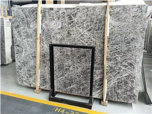 China Snow Silver Marble Slab Indoor Building Stone Floor Covering