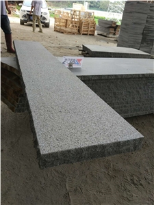 G654 China Dark Grey Granite Flamed Natural Split Garden Steps Pavers