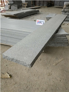 G654 China Dark Grey Granite Flamed Natural Split Garden Steps Pavers