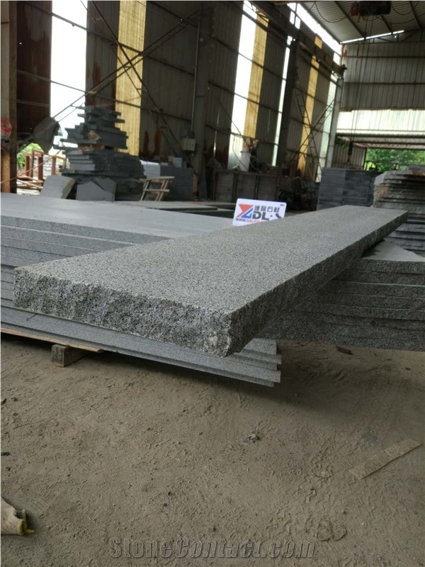 G654 China Dark Grey Granite Flamed Natural Split Garden Steps Pavers