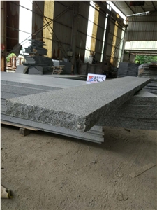 G654 China Dark Grey Granite Flamed Natural Split Garden Steps Pavers