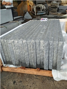 G654 China Dark Grey Granite Flamed Natural Split Garden Steps Pavers