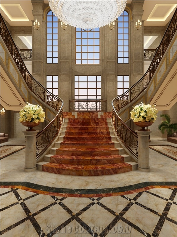 Luxury Natural Translucent Gold Onyx Slabs Low Cost