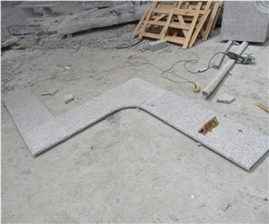 Rough Surface Red Granite Bullnose Swimming Pool Coping