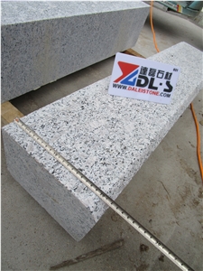 Zhaoyuan Pearl Flower G383 Cheap Grey Granite Flamed Bevel Road Kerbs