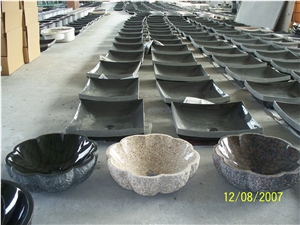 Absolut Black Water Oval Square Sink & Basin Bathroom Granite