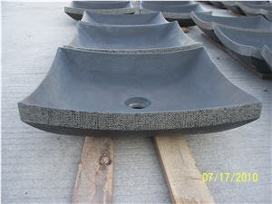 Absolut Black Water Oval Square Sink & Basin Bathroom Granite