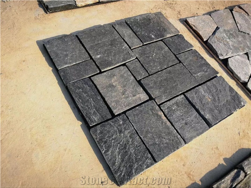 Culture Slate Blue Exterior Wall Cladding Corner Garden Decoration