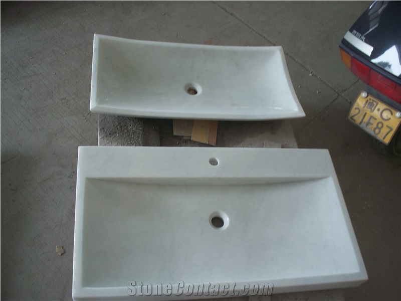 Modern Style Square Marble Wash Sink & Basin Kitchen Bathroom