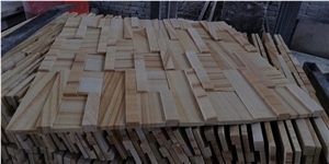 Sandstone Cultural Stone Yellow Building Wall Cladding