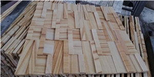 Sandstone Cultural Stone Yellow Building Wall Cladding