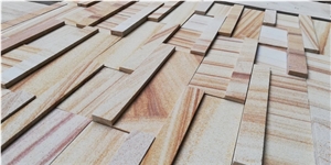 Sandstone Cultural Stone Yellow Building Wall Cladding