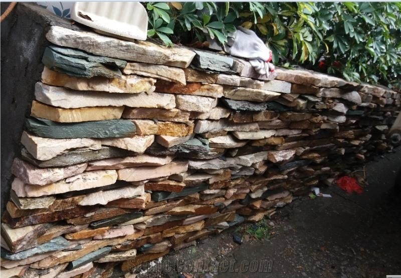 Yellow Wall Cladding Sandstone Cultural Stone