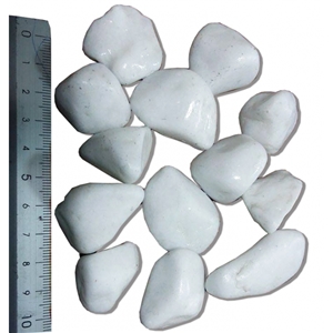 White Pebbles and Gravels from Thassos Marble