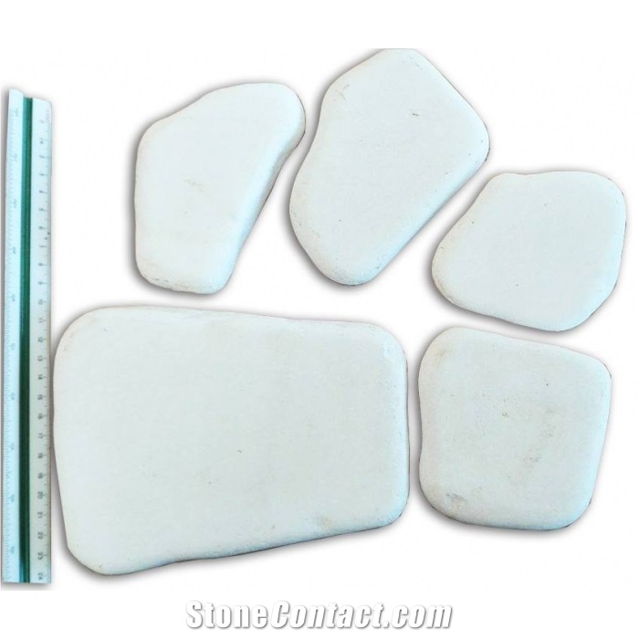 White Pebbles and Gravels from Thassos Marble