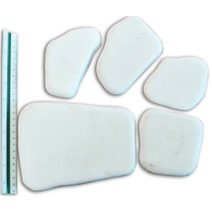 White Pebbles and Gravels from Thassos Marble