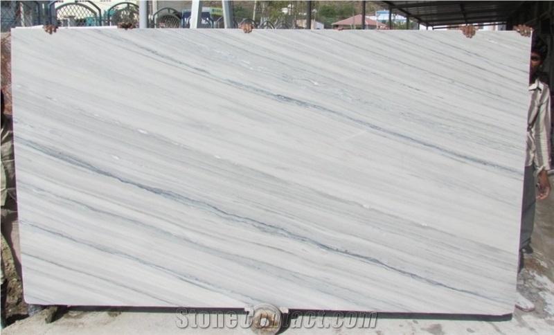 Bruno White Marble Slabs