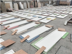Bath Countertops Solid Surface Quartz Tops Artificial Stone