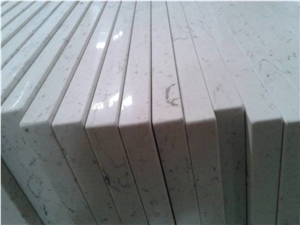 Carrara White Quartz Tabletop/ Engineered/Artificial Quartz