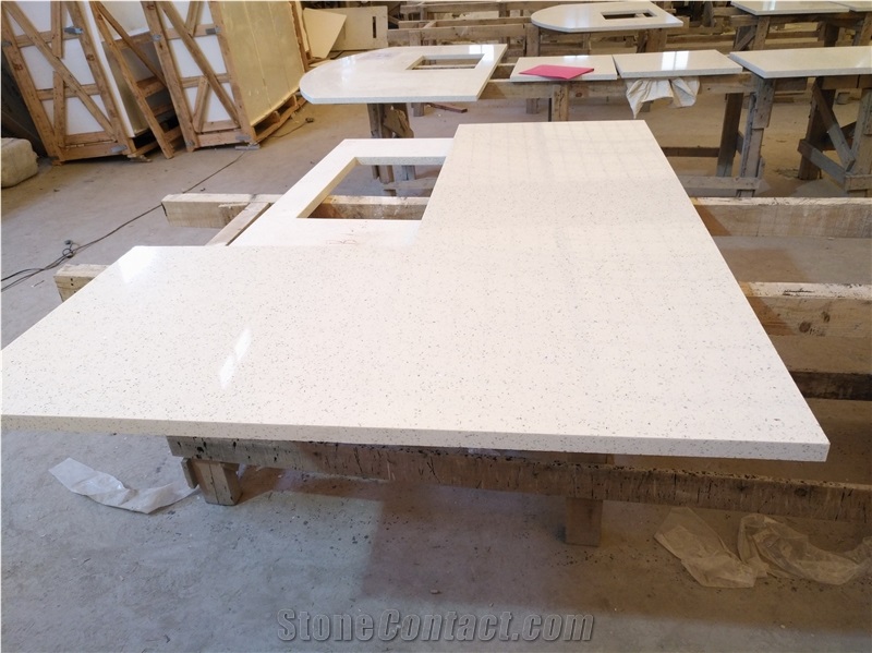 Crystal White Quartz Countertop Engineered Quartz Kitchen, White Quartz Countertops