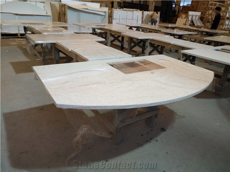 Crystal White Quartz Countertop Engineered Quartz Kitchen, White Quartz Countertops