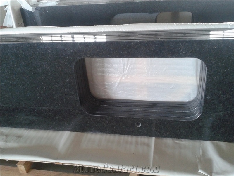Pearl Black Granite Kitchentop, Cheap China Black Granite Countertop