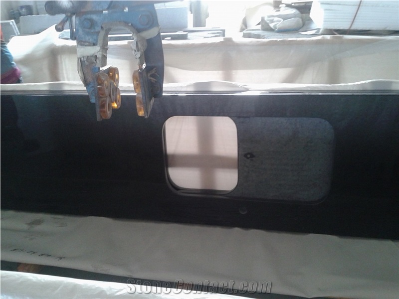 Pearl Black Granite Kitchentop, Cheap China Black Granite Countertop
