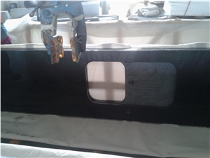 Pearl Black Granite Kitchentop, Cheap China Black Granite Countertop